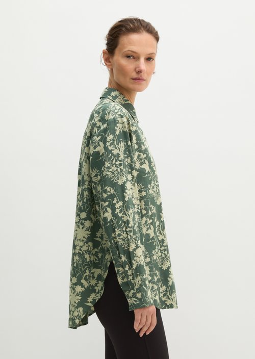 Loose-fitting printed blouse — Light Green