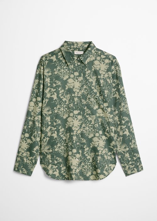 Loose-fitting printed blouse — Light Green