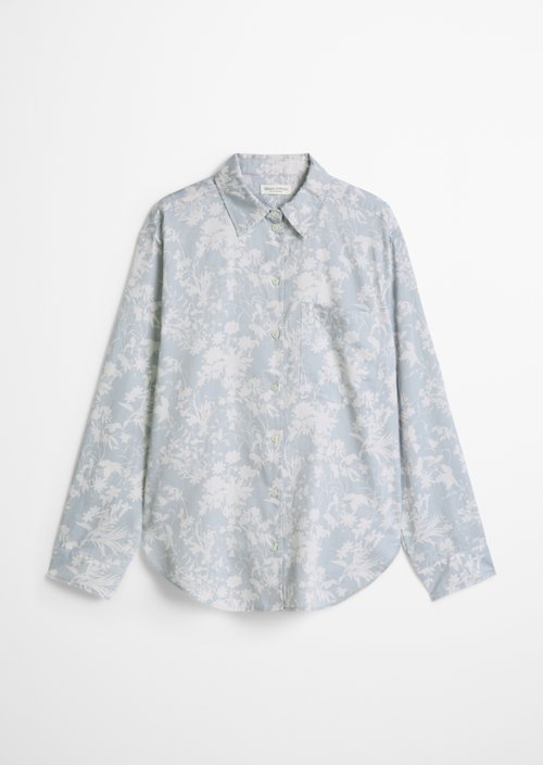 Loose-fitting printed blouse — Light Blue