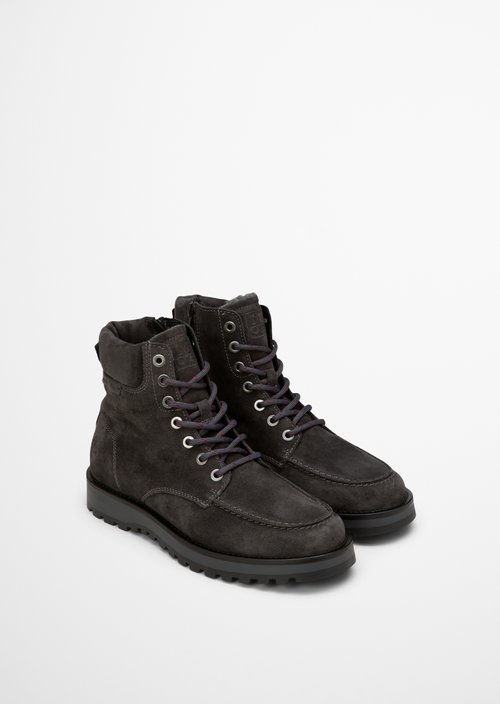 Jack Lace-Up Boots — Dark Graphite