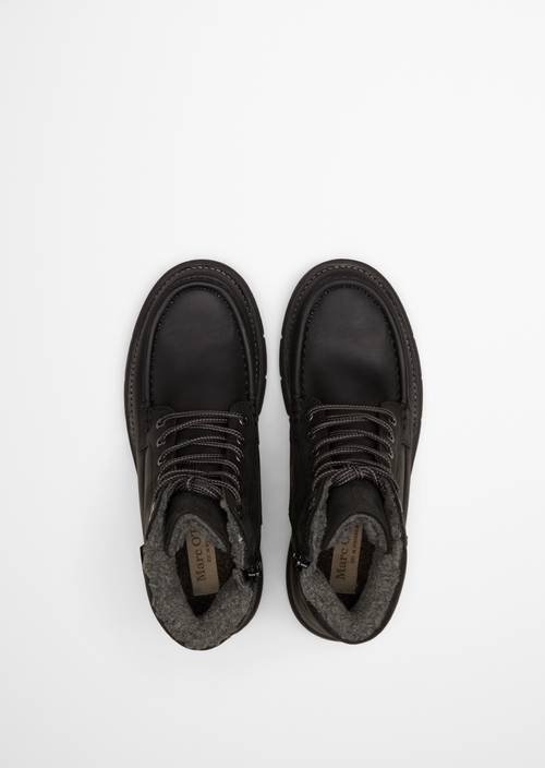 Bottes à lacets modèle Marco GTX Black en vue de dessus