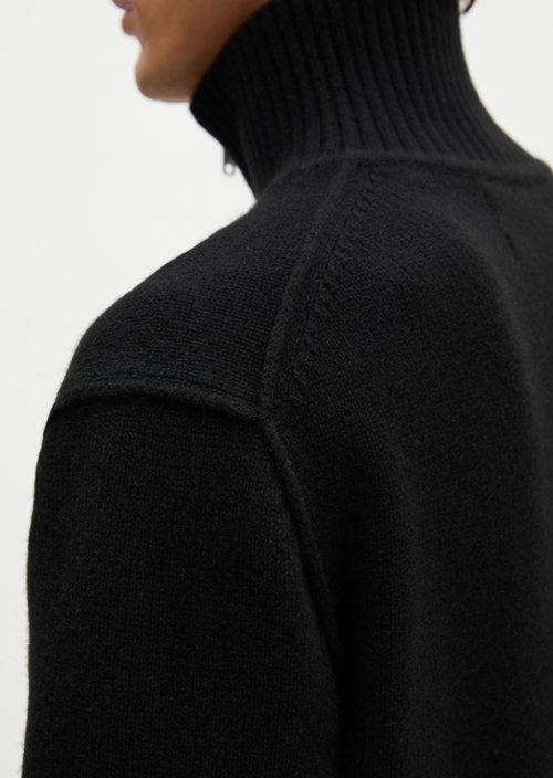 Relaxed-fit cardigan — Black