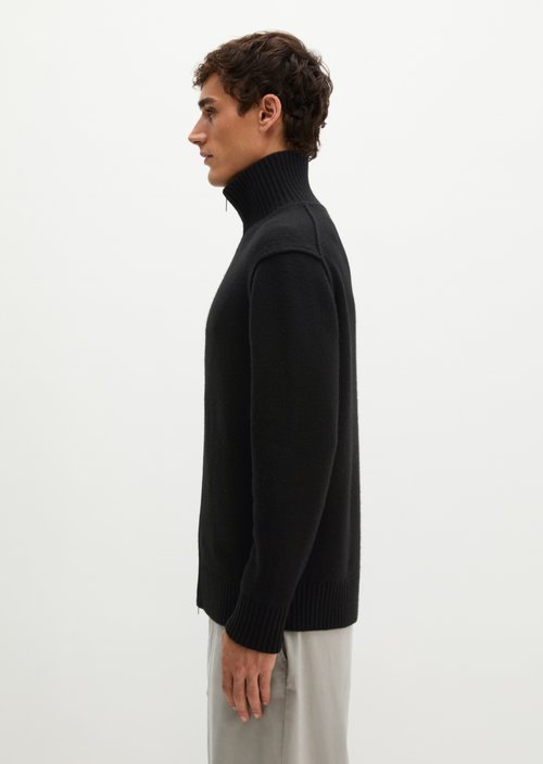 Relaxed-fit cardigan — Black