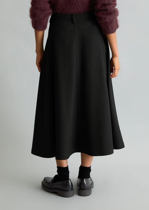 Flared Skirt — Black
