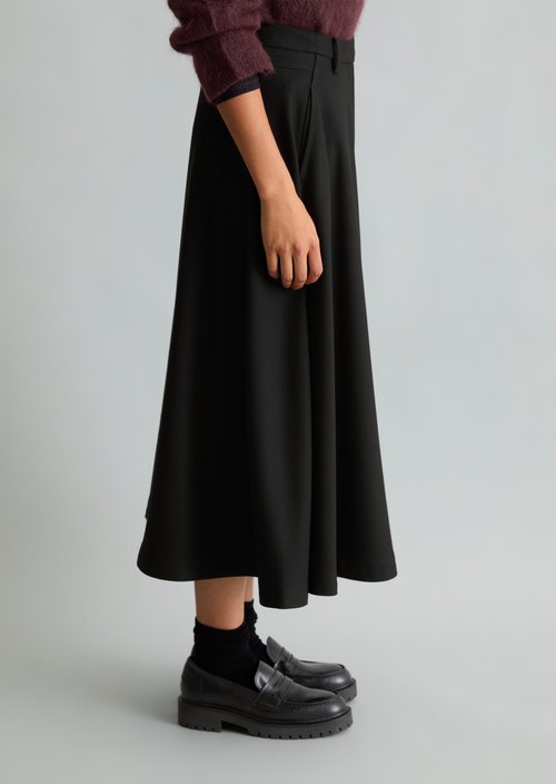 Flared Skirt — Black