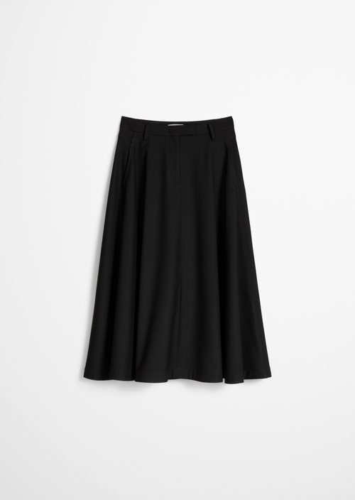 Flared Skirt — Black
