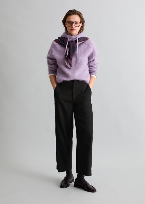 Relaxed-fit pants — Black