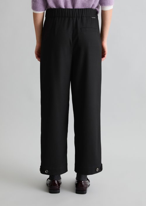 Relaxed-fit pants — Black