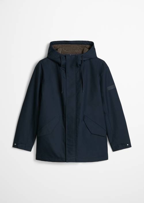 Parka met capuchon, regular fit Dark Navy in vrijstaande weergave zonder model