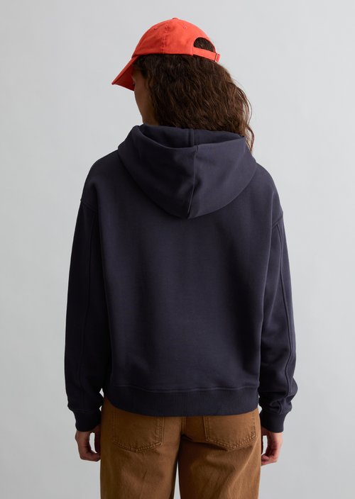 Regular-Fit Hooded Sweatshirt — Blue Depths