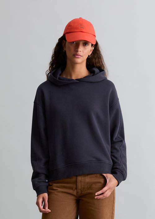 Regular-Fit Hooded Sweatshirt — Blue Depths