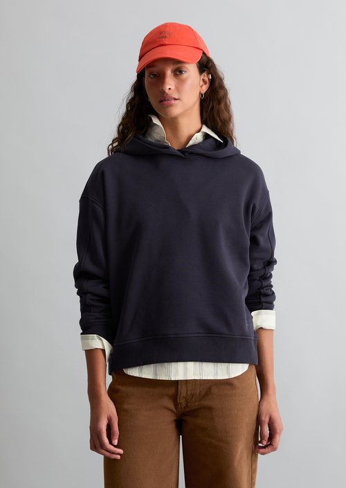 Regular-Fit Hooded Sweatshirt — Blue Depths