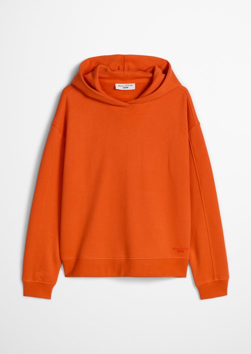 Regular-Fit Hooded Sweatshirt — Vivid Orange