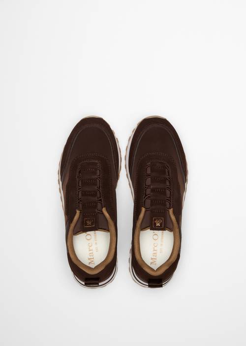 Modèle de baskets Bjorna Dark Earth en vue de dessus