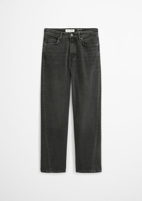 Leby Straight-Leg Jeans — Dark Grey