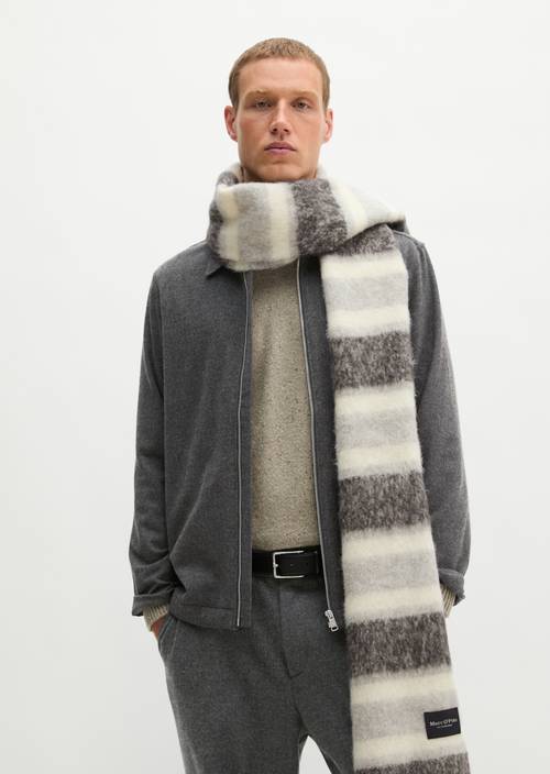 Zip-overshirt, regular Dark Grey Melange in vooraanzicht
