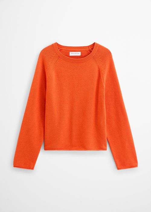 Regular Crew Neck Sweater — Vivid Orange