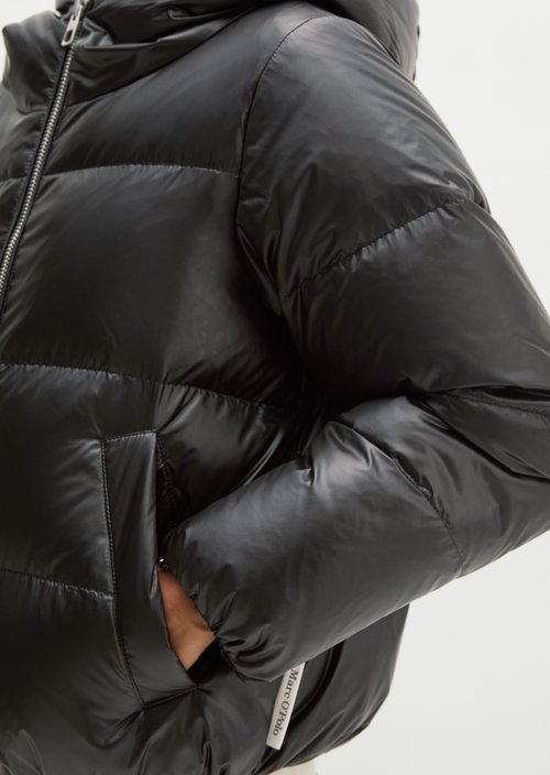 Regular-fit down jacket — Broken Graphite