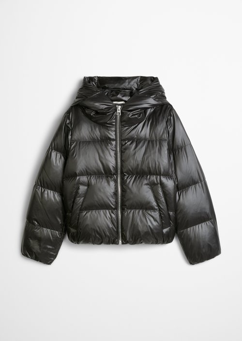 Regular-fit down jacket — Broken Graphite