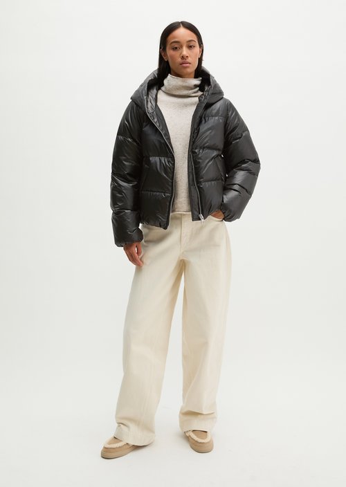 Regular-fit down jacket — Broken Graphite