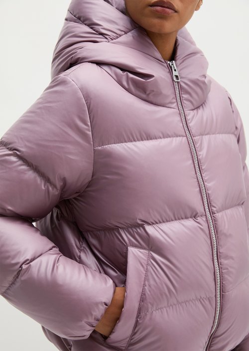 Regular-fit down jacket — Gentle Mauve
