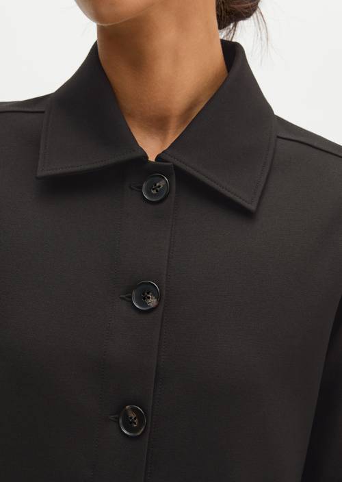 Jerseyjasje, regular cropped Black in detailaanzicht
