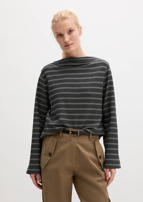 Longsleeve Dark Grey in Frontalansicht