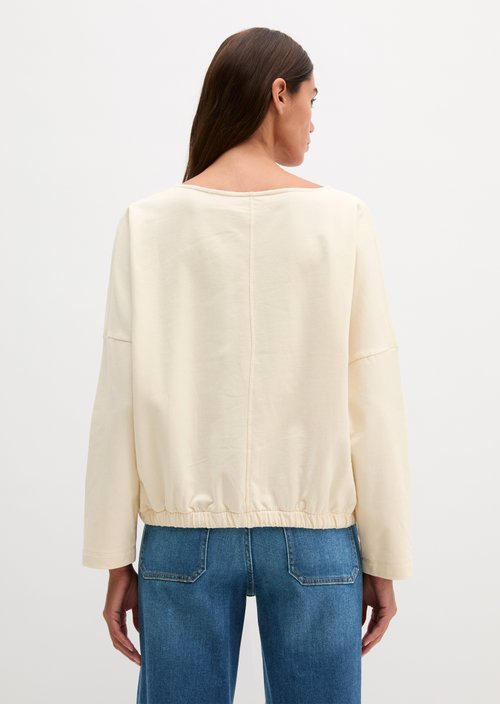 Sweatshirt with drawstring — Chalky Sand