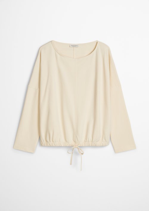 Sweatshirt with drawstring — Chalky Sand