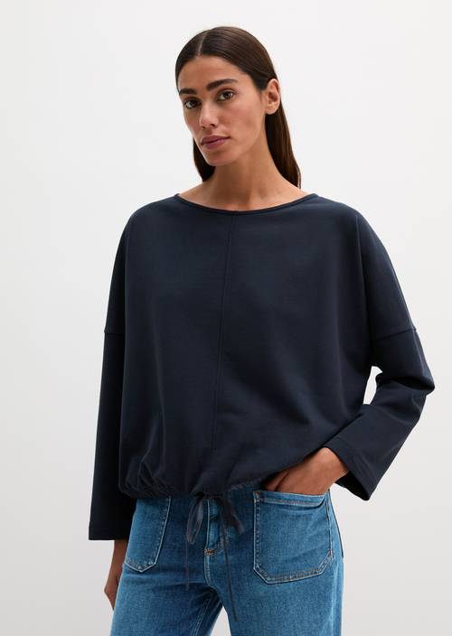 Sweatshirt with drawstring Manic Midnight in front view