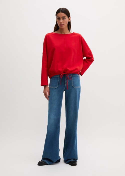 Sweatshirt with drawstring — Sunny Red