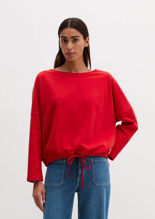 Sweatshirt with drawstring — Sunny Red