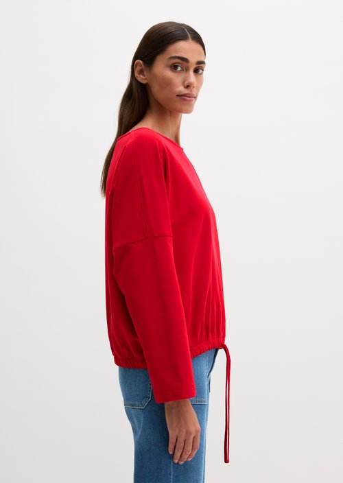 Sweatshirt with drawstring — Sunny Red