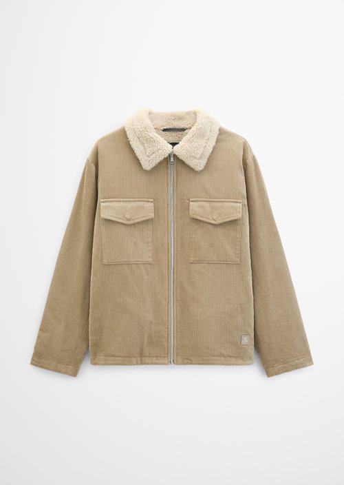 Regular-Fit Corduroy Jacket — Charleston Gray