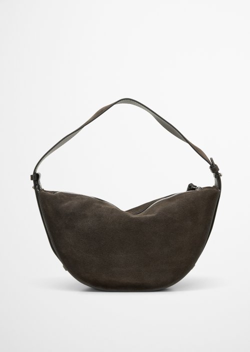 Aami Medium Shoulder Bag — Burnt Coffee