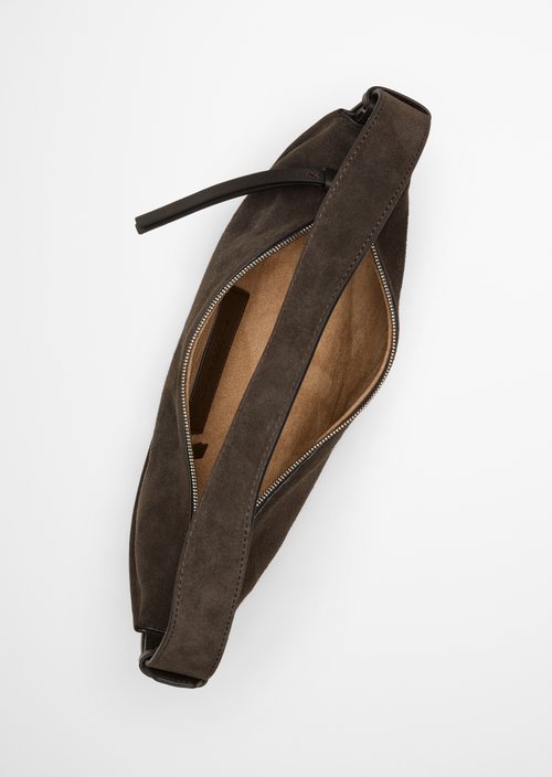 Aami Medium Shoulder Bag — Burnt Coffee