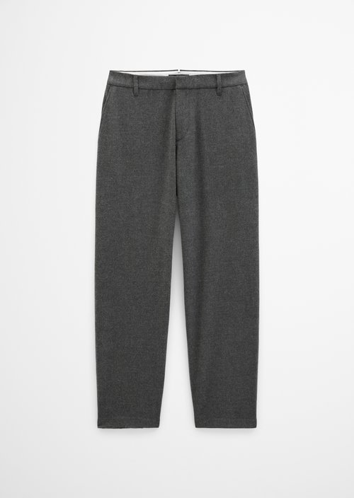 Bent Relaxed Pants — Dark Grey Melange