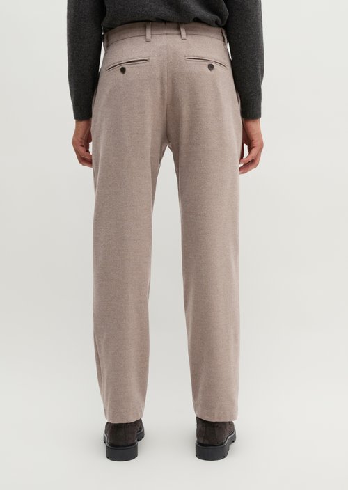 Bent Relaxed Pants — Medium Brown Melange