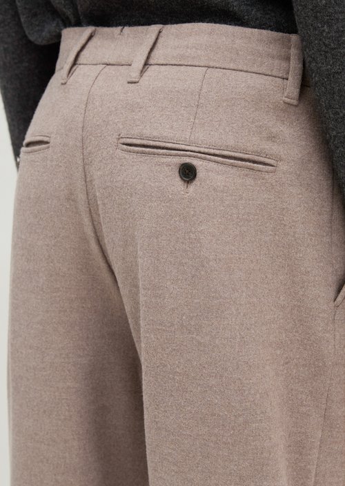 Bent Relaxed Pants — Medium Brown Melange