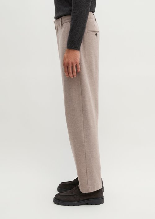 Bent Relaxed Pants — Medium Brown Melange