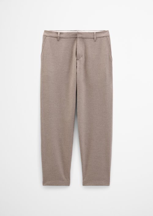 Bent Relaxed Pants — Medium Brown Melange