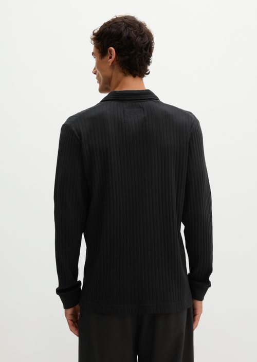 Regular-fit polo shirt — Black