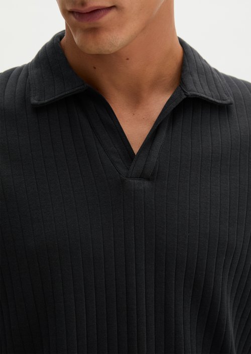 Regular-fit polo shirt — Black