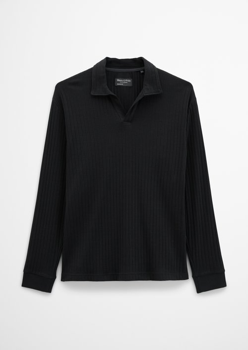 Regular-fit polo shirt — Black