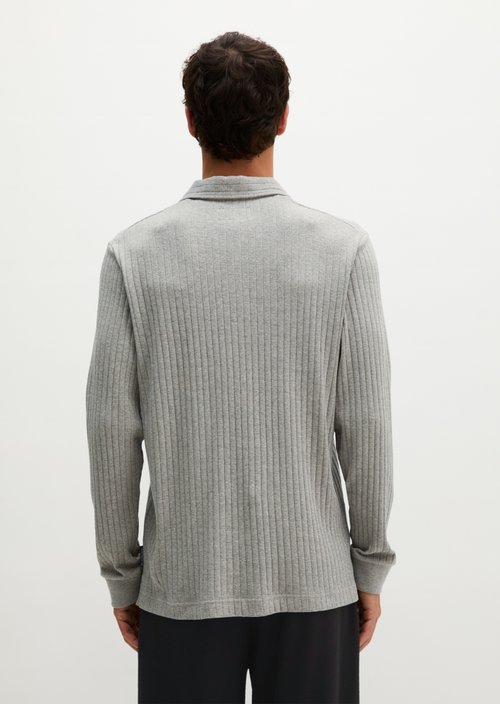 Regular-fit polo shirt — Medium Brown Melange