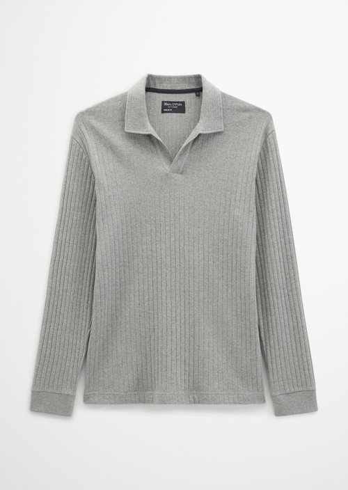 Regular-fit polo shirt — Medium Brown Melange