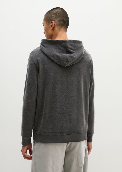 Terry Cloth Hoodie, Regular Fit — Broken Graphite