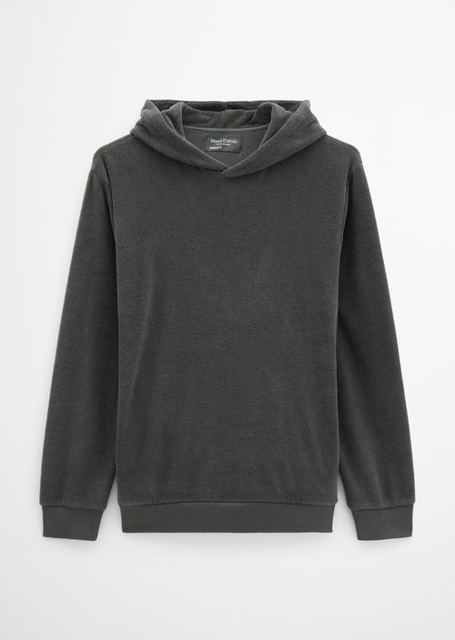 Terry Cloth Hoodie, Regular Fit — Broken Graphite