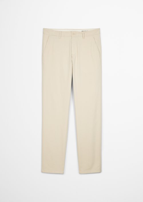 Osby Tapered Chino Pants — Grey Silk