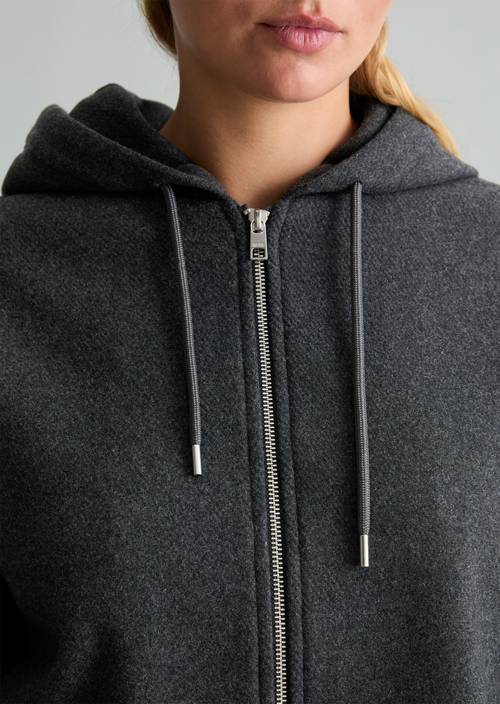 Veste à capuche décontractée Anthra Melange en vue détaillée